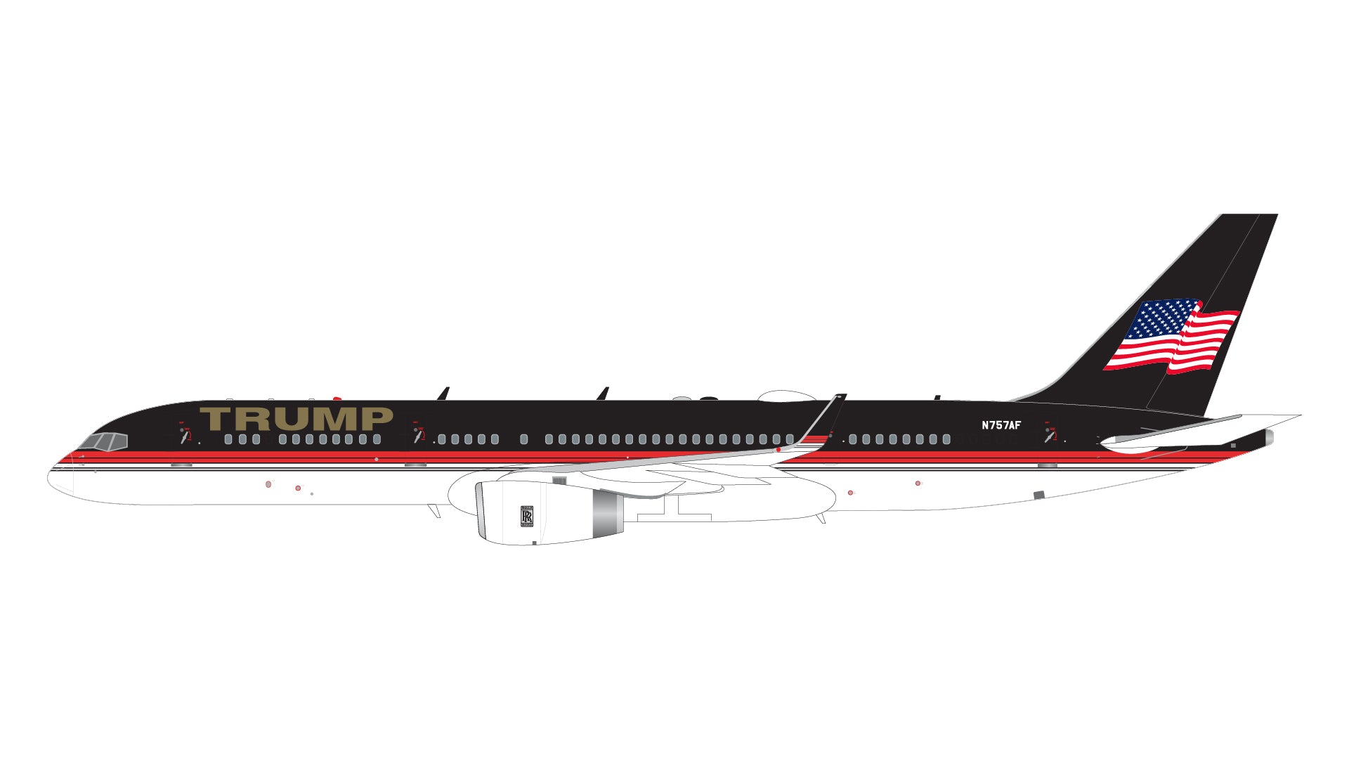 1/200 Trump B757-200W N757AF Gemini Jets G2TRU1203 – Midwest Model 