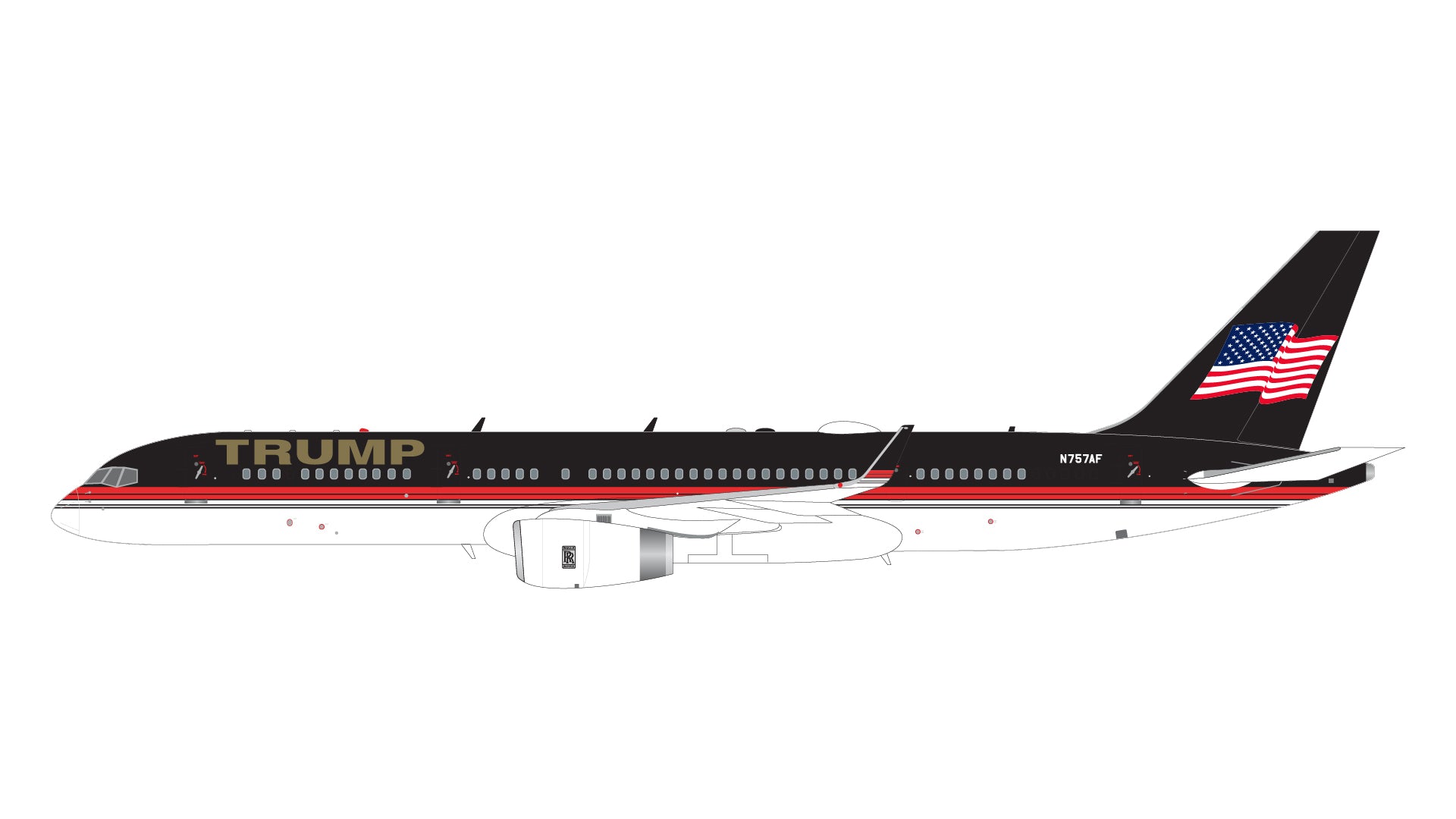 低価格で大人気の 1/200 B757-200 トランプジェット N757AF Trump Jet 