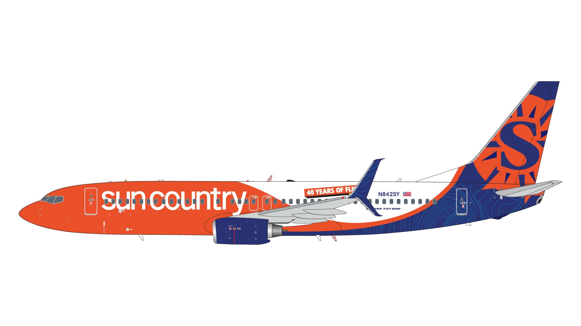 * 1/200 Sun Country Airlines B 737-800 