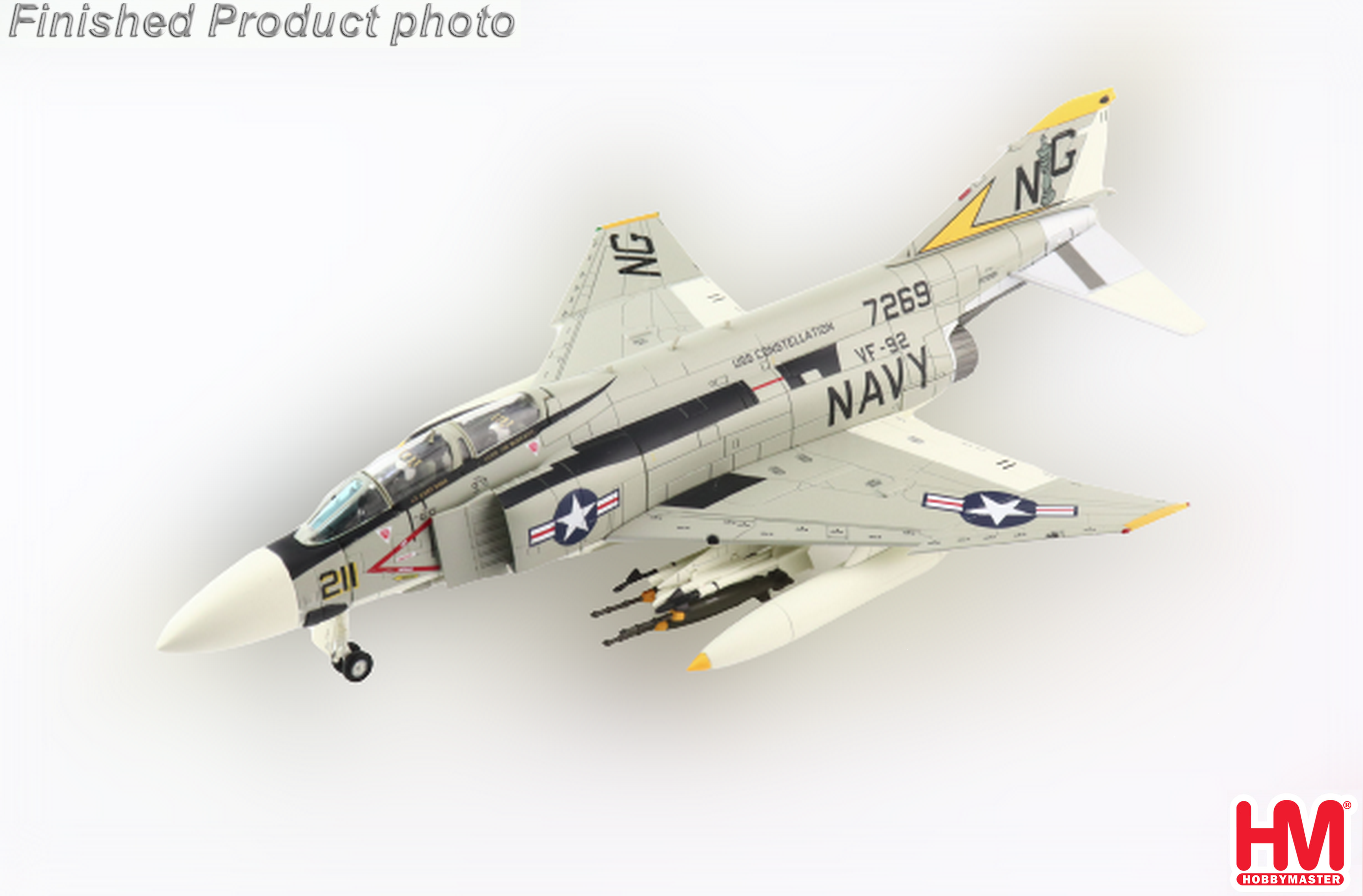 Magnetbox F-4 Phantom silver color - the Aviation Store.net