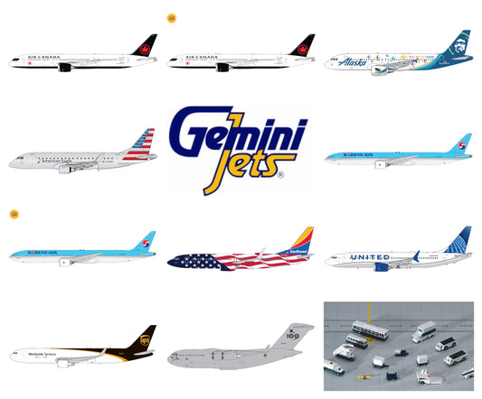 Gemini Jets December 2021/January 2022 releases now available for Pre-Order! (12/22/2021)
