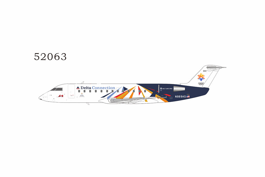 *1/200 Delta Connection (ASA-Atlantic Southeast Airlines) CRJ-200ER N869AS (Salt Lake City Olympics 2002 "Soaring Spirit" C/S)NG Models 52063