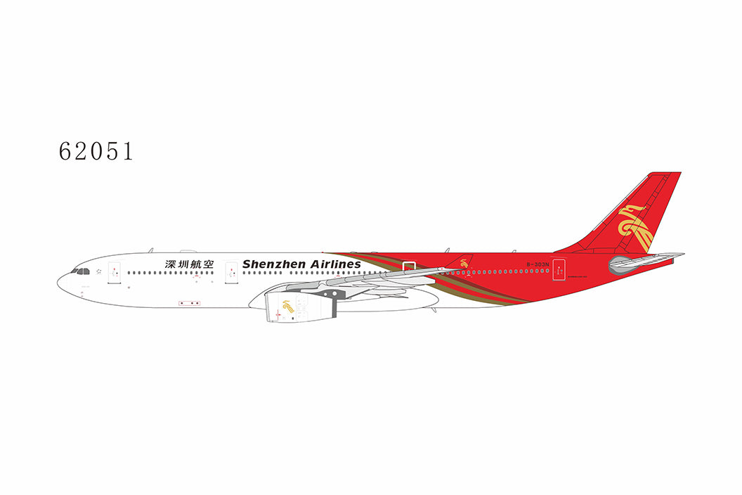 * 1/400 Shenzhen Airlines A330-300 B-303n NG Models 62051