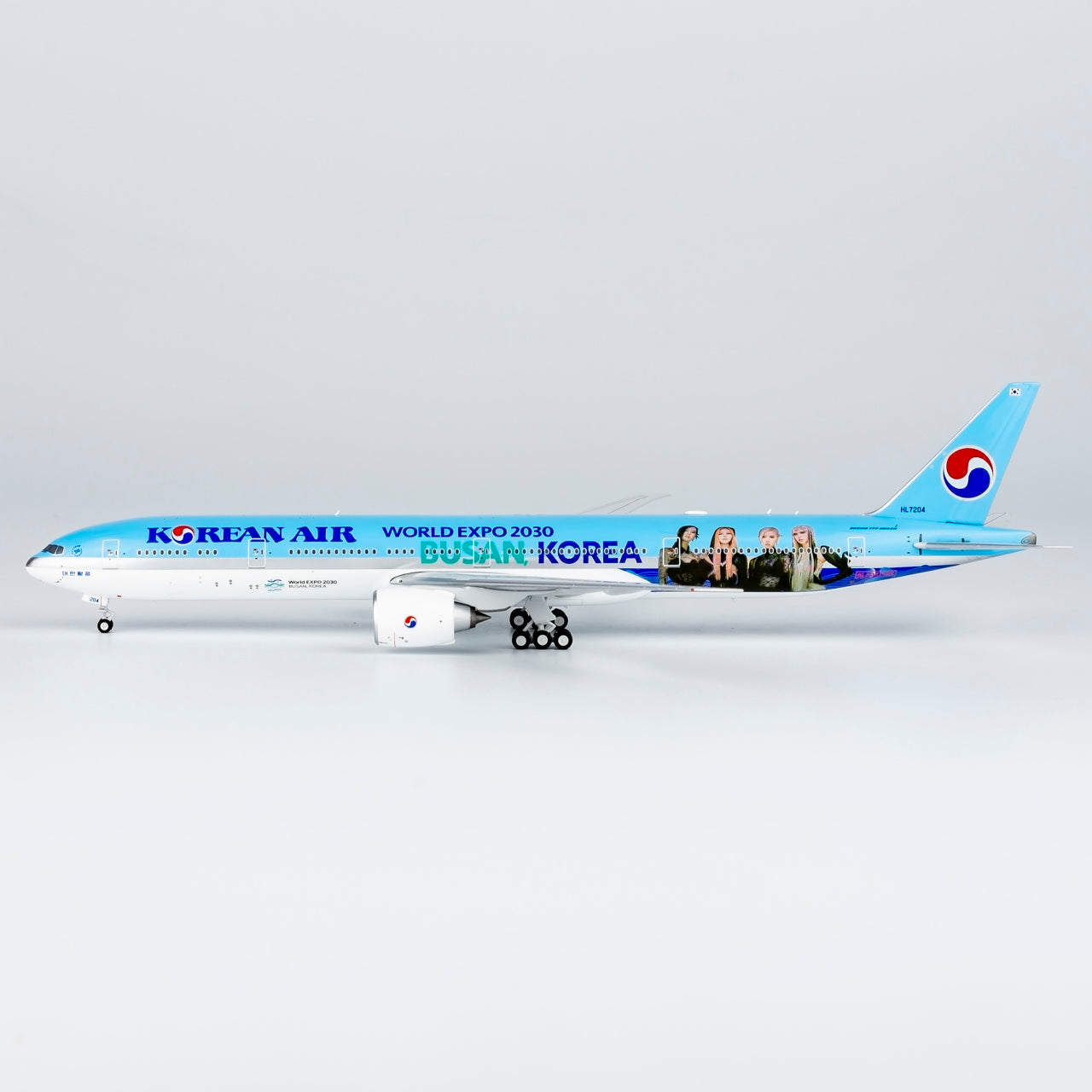 1/400 Korean Air 777-300ER Special livery for bidding World Expo 2030 Busan(BLACKPINK) livery NG 73056