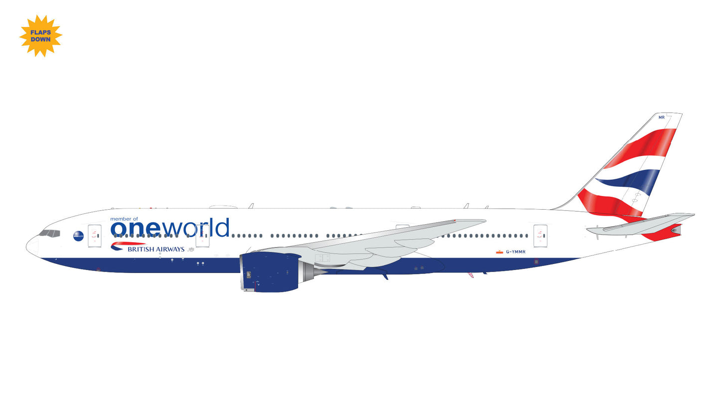 *1/200 British Airways B777-200ER G-YMMR ("oneworld" livery)(flaps down) Gemini Jets G2BAW1226F