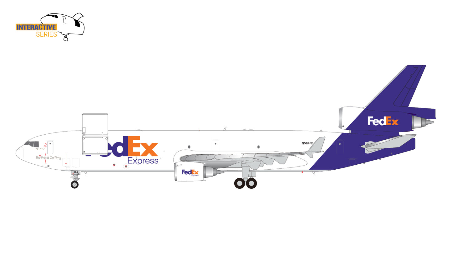 *1/200 FedEx Express MD11F N584FE (Interactive Series) NEW MOULD Gemini Jets G2FDX1178