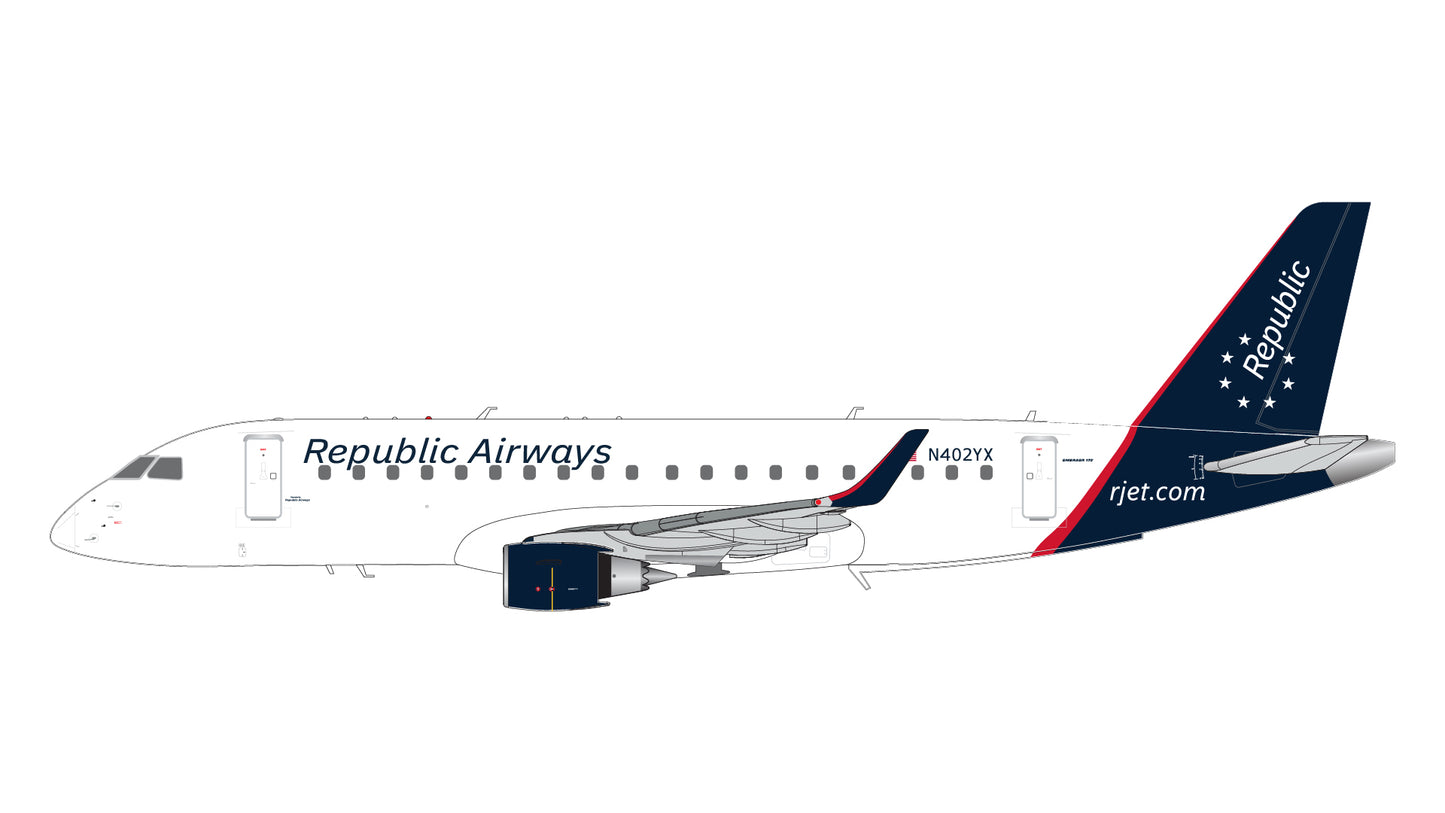 *1/200 Republic Airways E175LR N402YX Gemini Jets G2RPA957