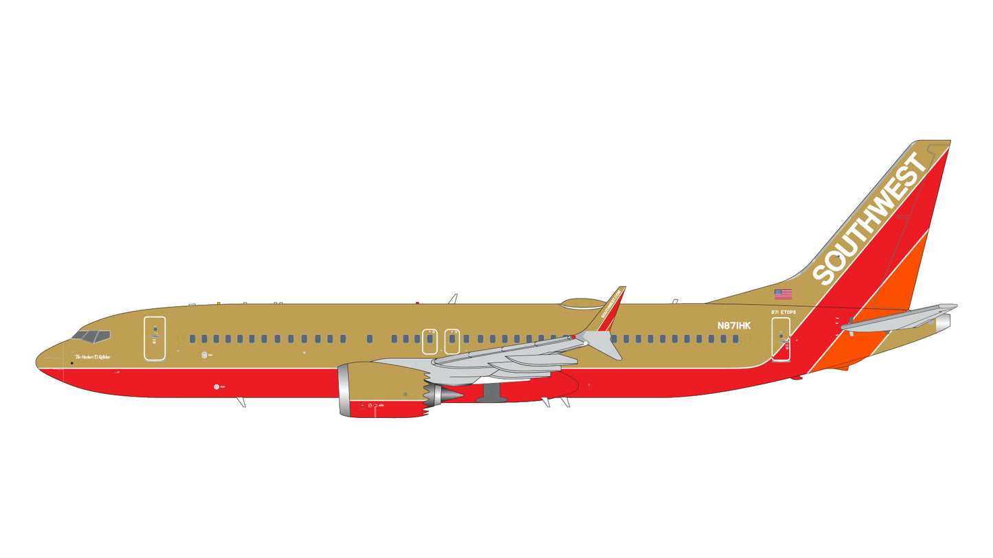 *1/200 Southwest Airlines B737 MAX 8 N871HK “Herbert D. Kelleher” gold retro