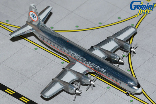 * 1/400 American Airlines L-188A Electra N6118A (Polished Astrojet Livery) Gemini GJAAL1718