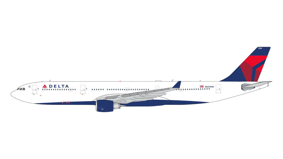 1:400 Gemini Jets GJDAL2106 Delta Air Lines A330-300 N829NW