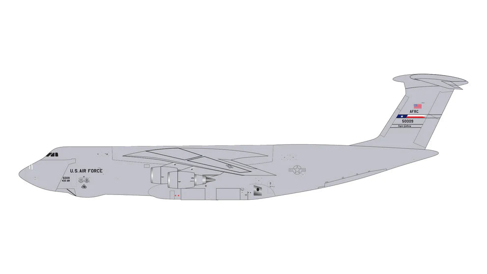 1:400 Gemini Macs GMUSA142 U.S. Air Force C-5M Super Galaxy 85-0009 (Lackland Air Force Base)