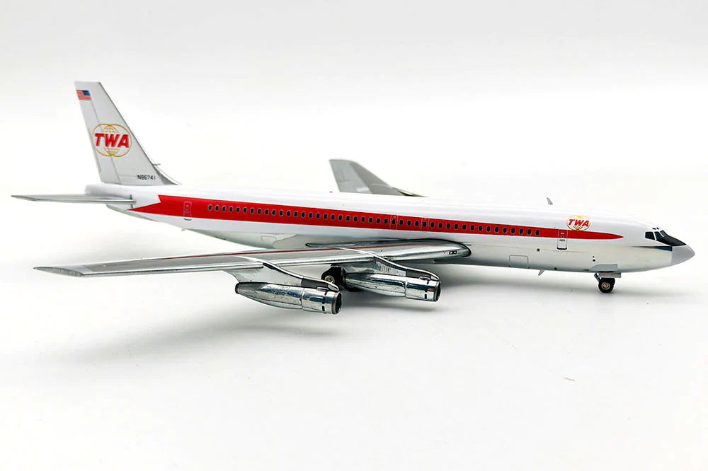 * 1/200 TWA Trans World Boeing 707-131B N86741 Polished Livery With Stand InFlight IF701TW0823P