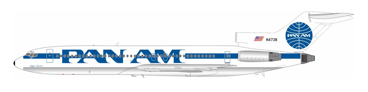 * 1/200 Pan American World Airways - Pan Am Boeing 727-235 Inflight200 N4738 IF722PA0323P