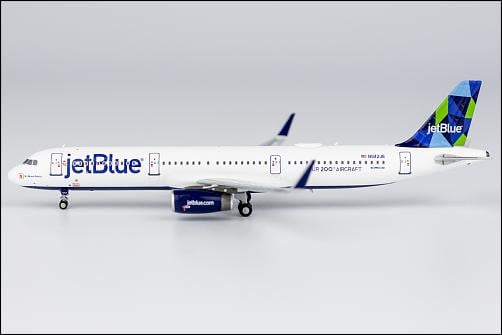 1:400 JetBlue Airways Airbus A321-200 N942JB (Prism Tail, "Our 200th Airbus Aircraft" Sticker) NG 13055