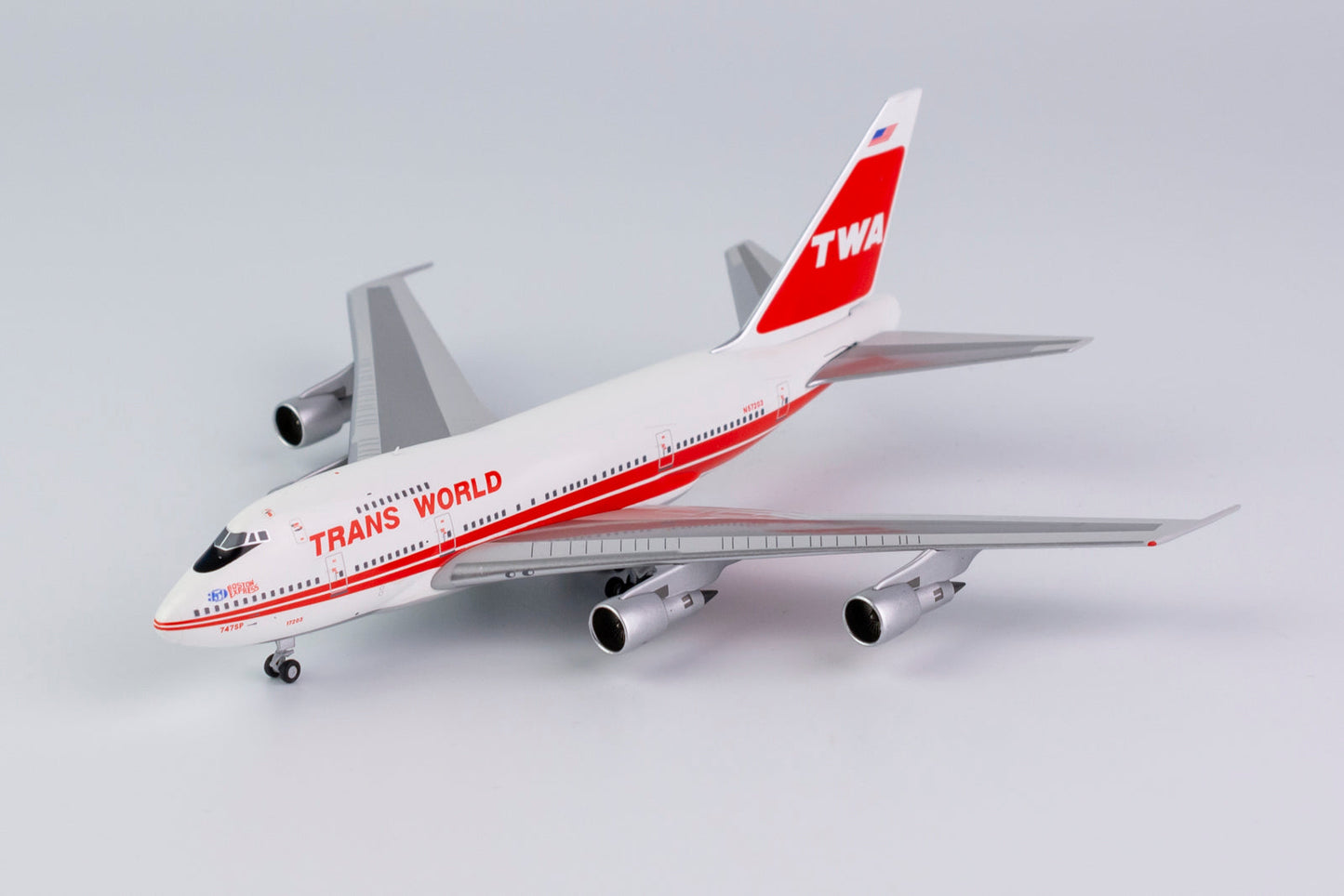1/400 Trans World Airlines (TWA) B 747SP "Boston Express" NG Models 07020s/d1 *Defective model*