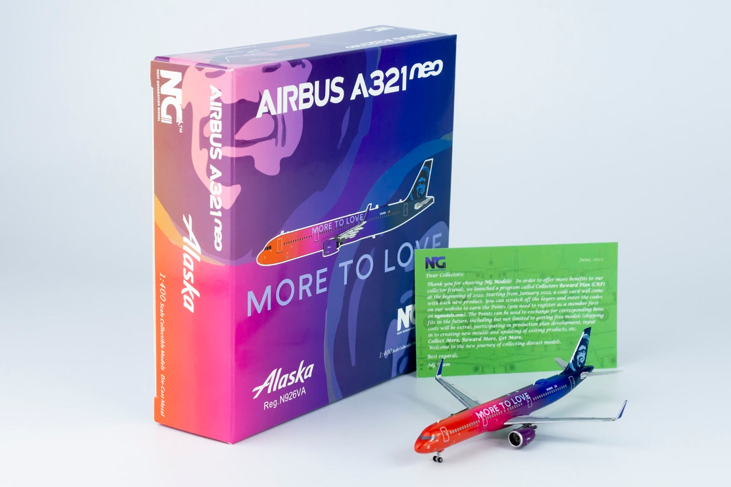 1/400 Alaska Airlines A321neo "More to Love" NG Models 13036s/d1 *Defective model*