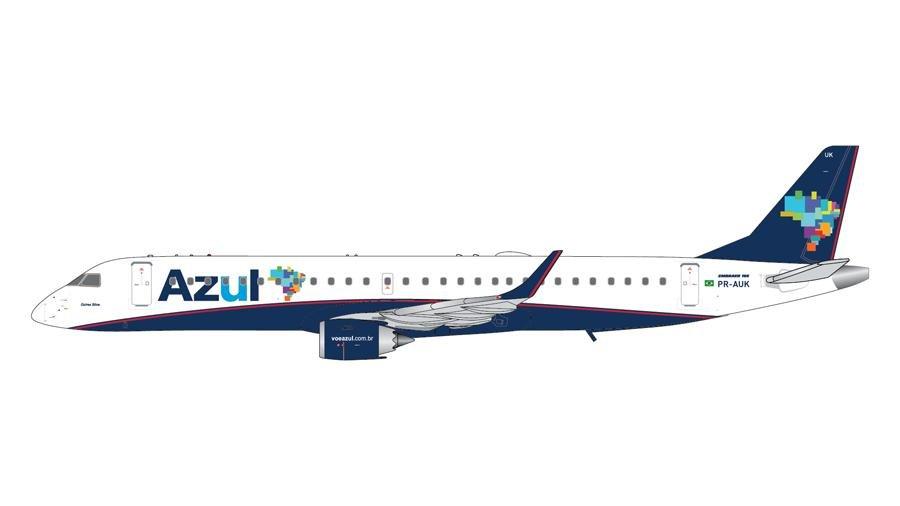 1/400 Azul Brazilian Airlines ERJ-195 Gemini Jets GJAZU1252 - Midwest Model Store
