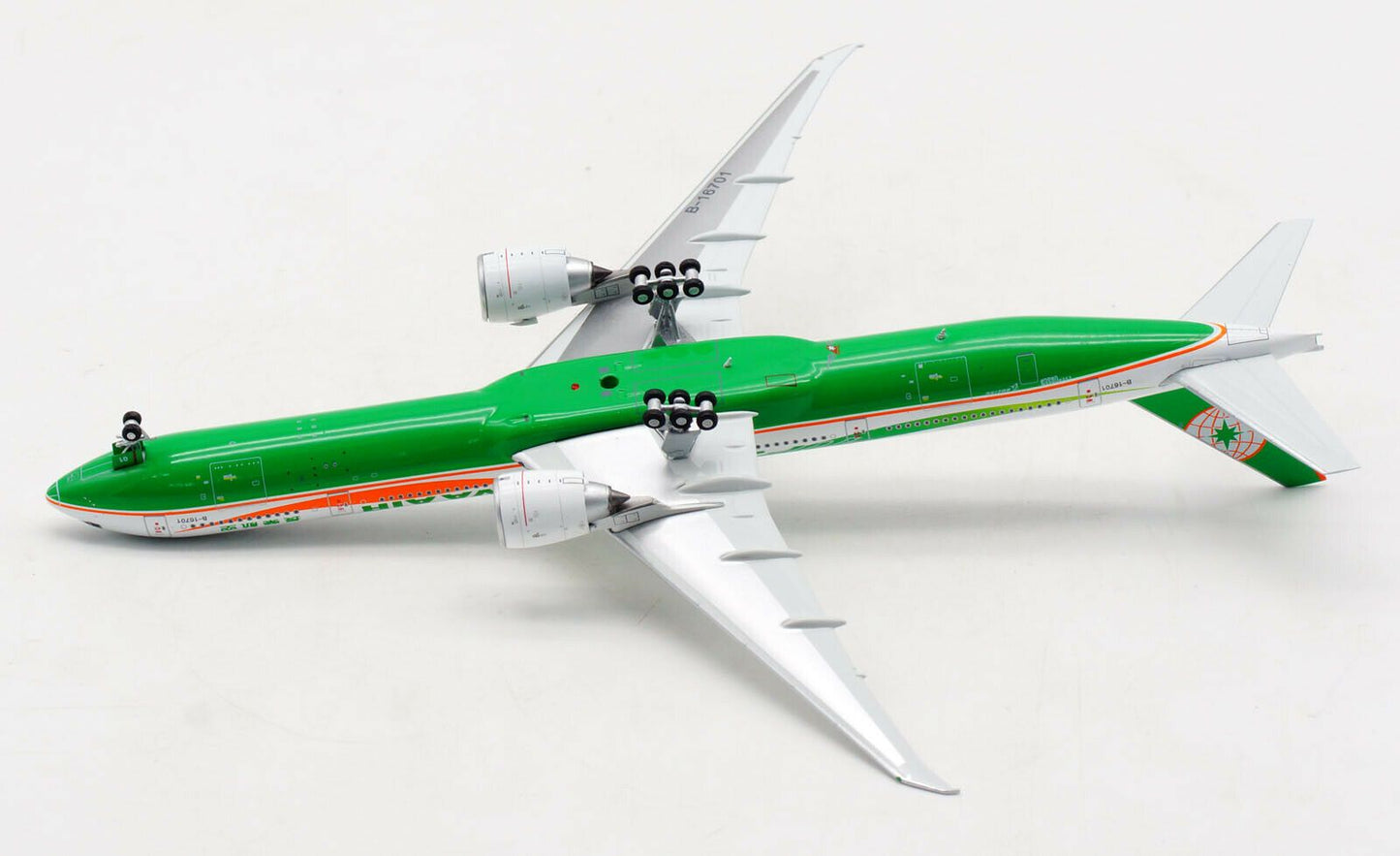 1/400 EVA Air B 777-300ER "Special 777-300ER Ribbon Livery" Aviation400 ALB4EVA701 (Includes free stand) - Midwest Model Store