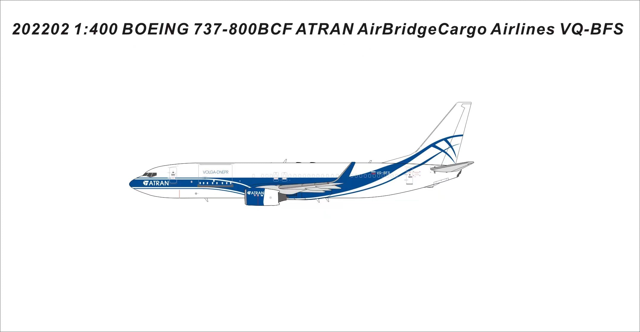 *1/400 ATRAN - Aviatrans Cargo Airlines B 737-800BCF Panda Models 202202