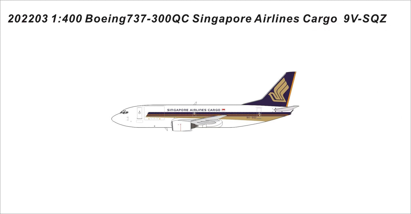 *1/400 Singapore Airlines Cargo B 737-300QC Panda Models 202203