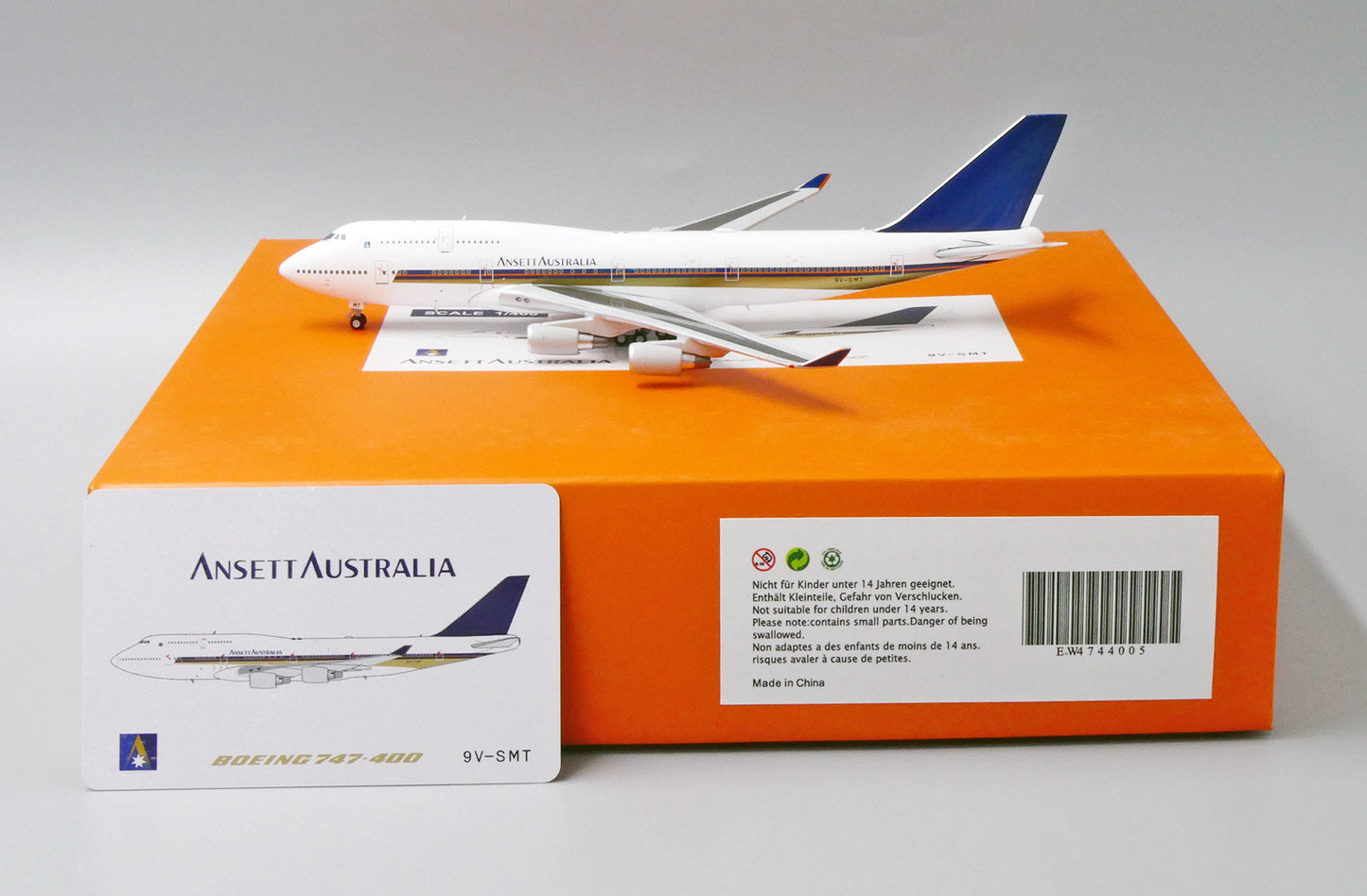 1/400 Ansett Australia B 747-400 "Singapore Cheatline" JC Wings EW4744005