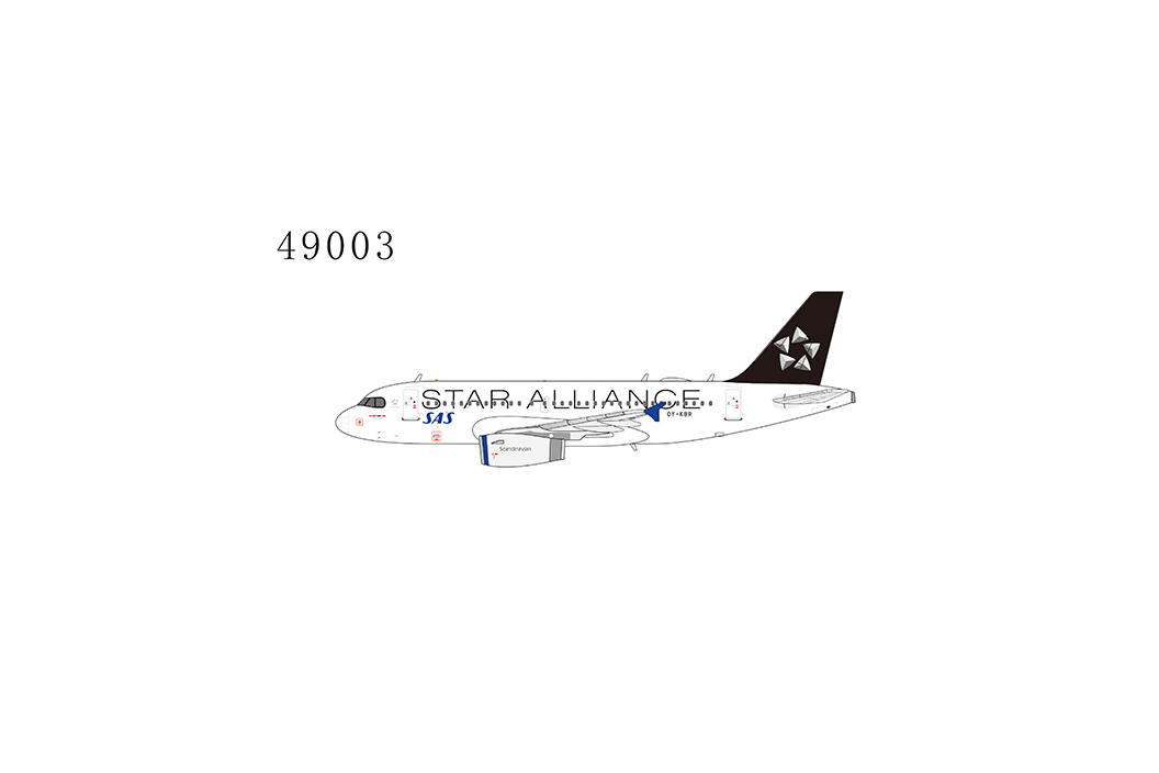 *1/400 SAS Scandinavian Airlines A319-100 "Star Alliance Livery" NG Models 49003
