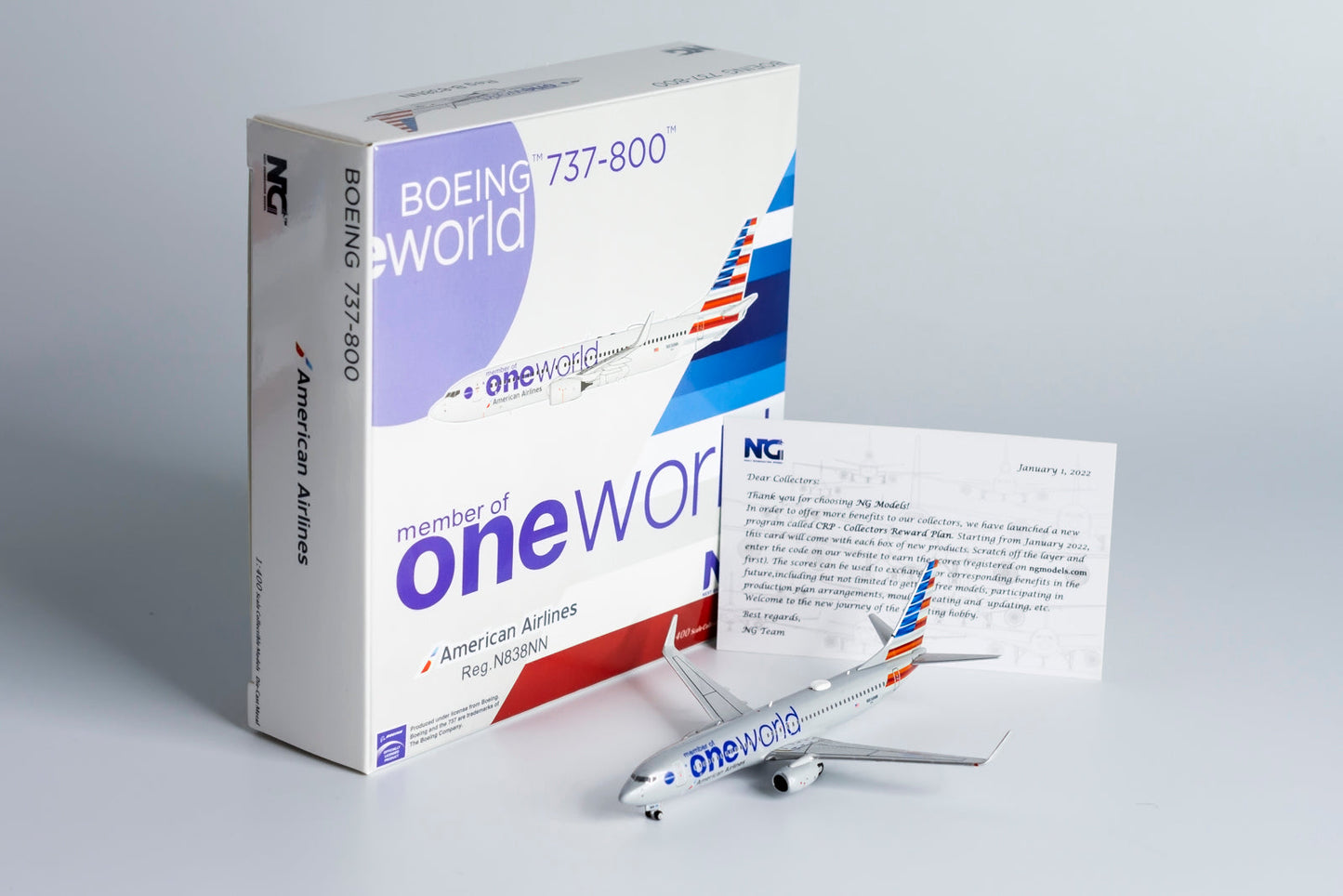 *1/400 American Airlines B 737-800/w "OneWorld" NG Models 58117