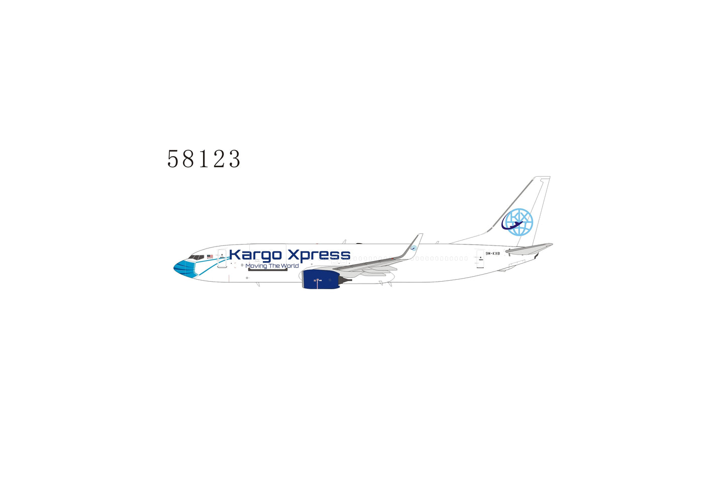 *1/400 Kargo Xpress B 737-800/w "Face Mask Livery" NG Models 58123