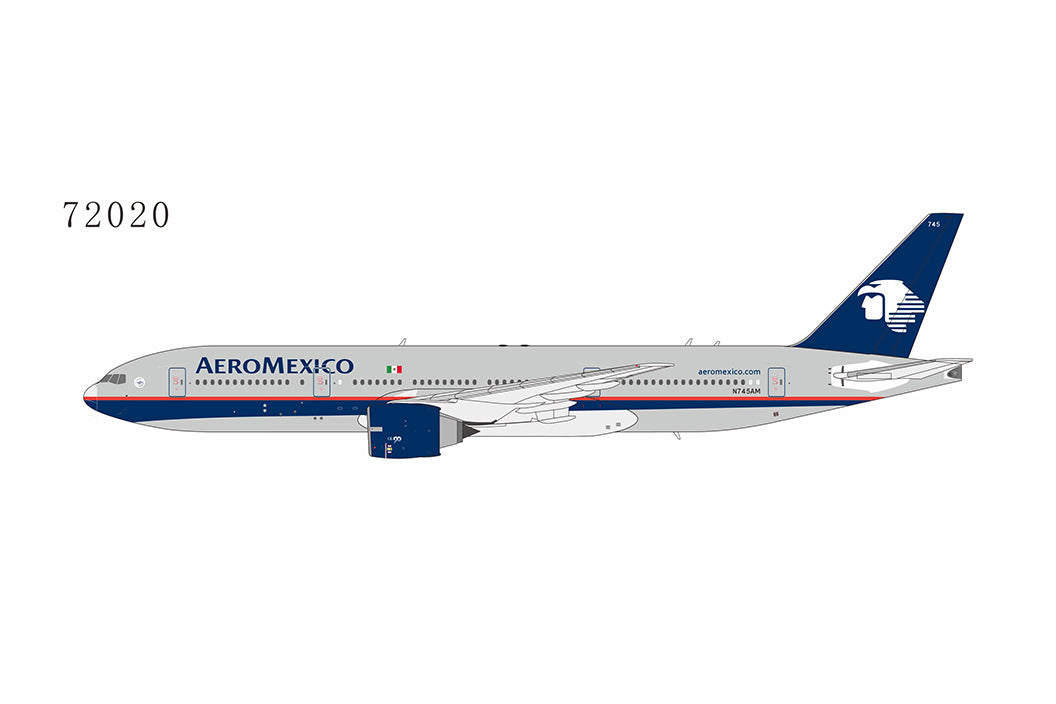 * 1/400 AeroMexico B 777-200ER NG Models 72020 N745AM