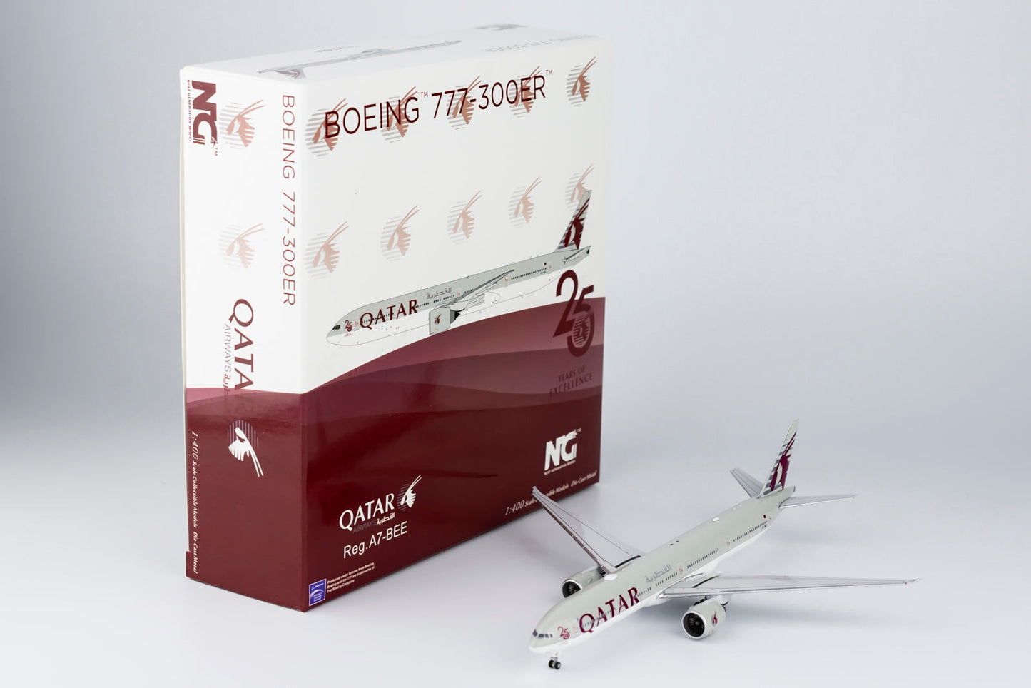 1/400 Qatar Airways B 777-300ER "25 Years of Excellence" NG Models 73010