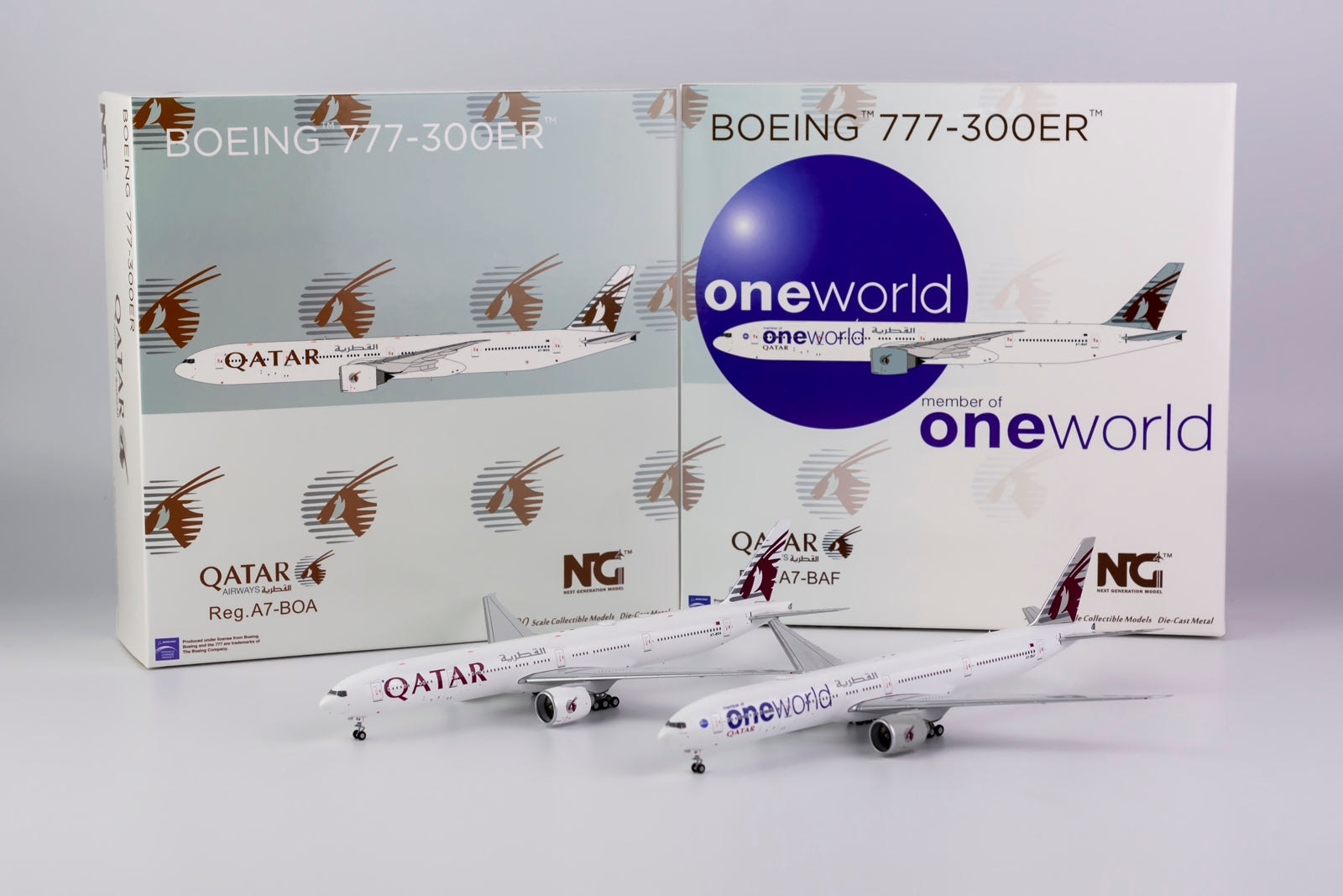 1/400 Qatar Airways B 777-300ER NG Models 73011 – Midwest Model Store