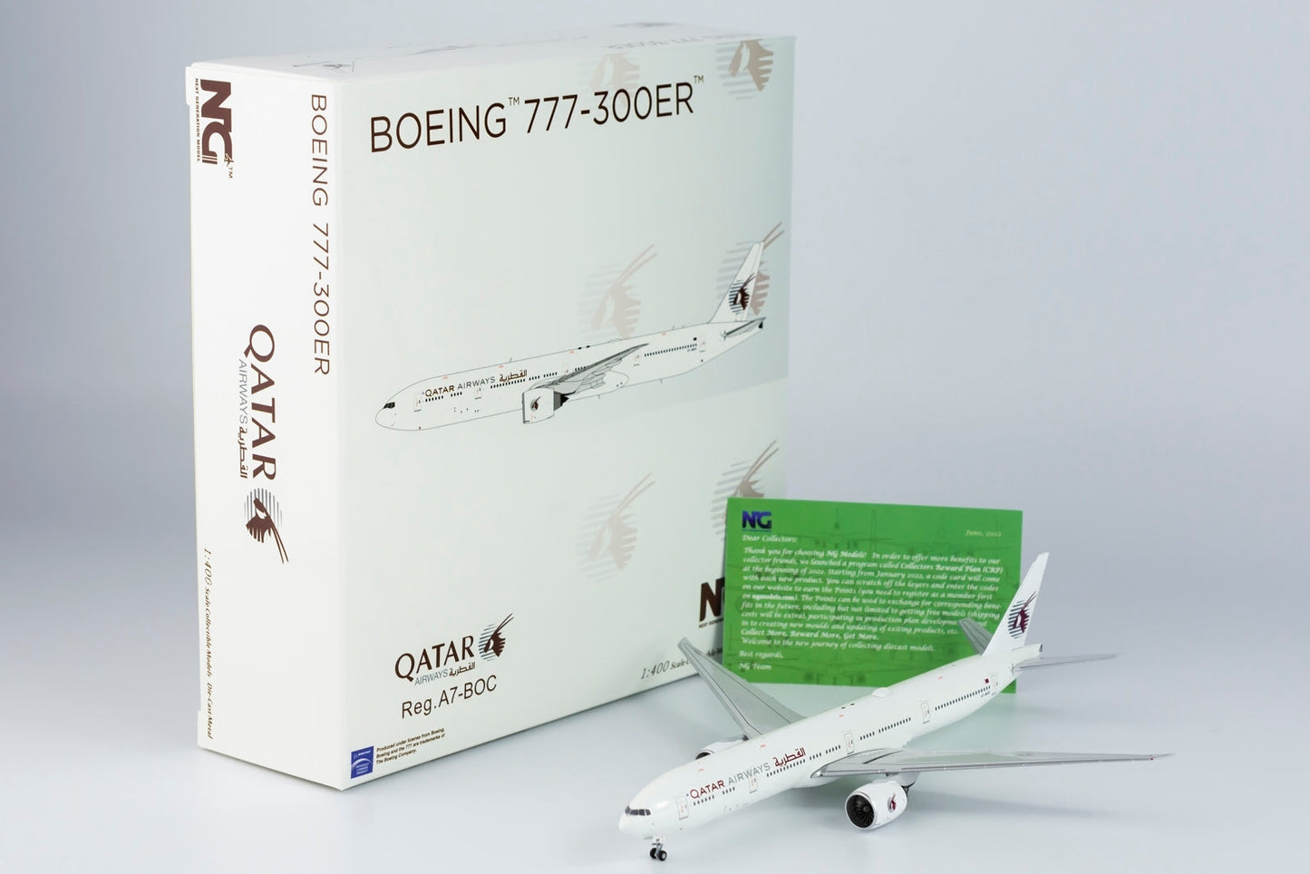 * 1/400 Qatar Airways B 777-300ER "Retro Livery" NG Models 73017