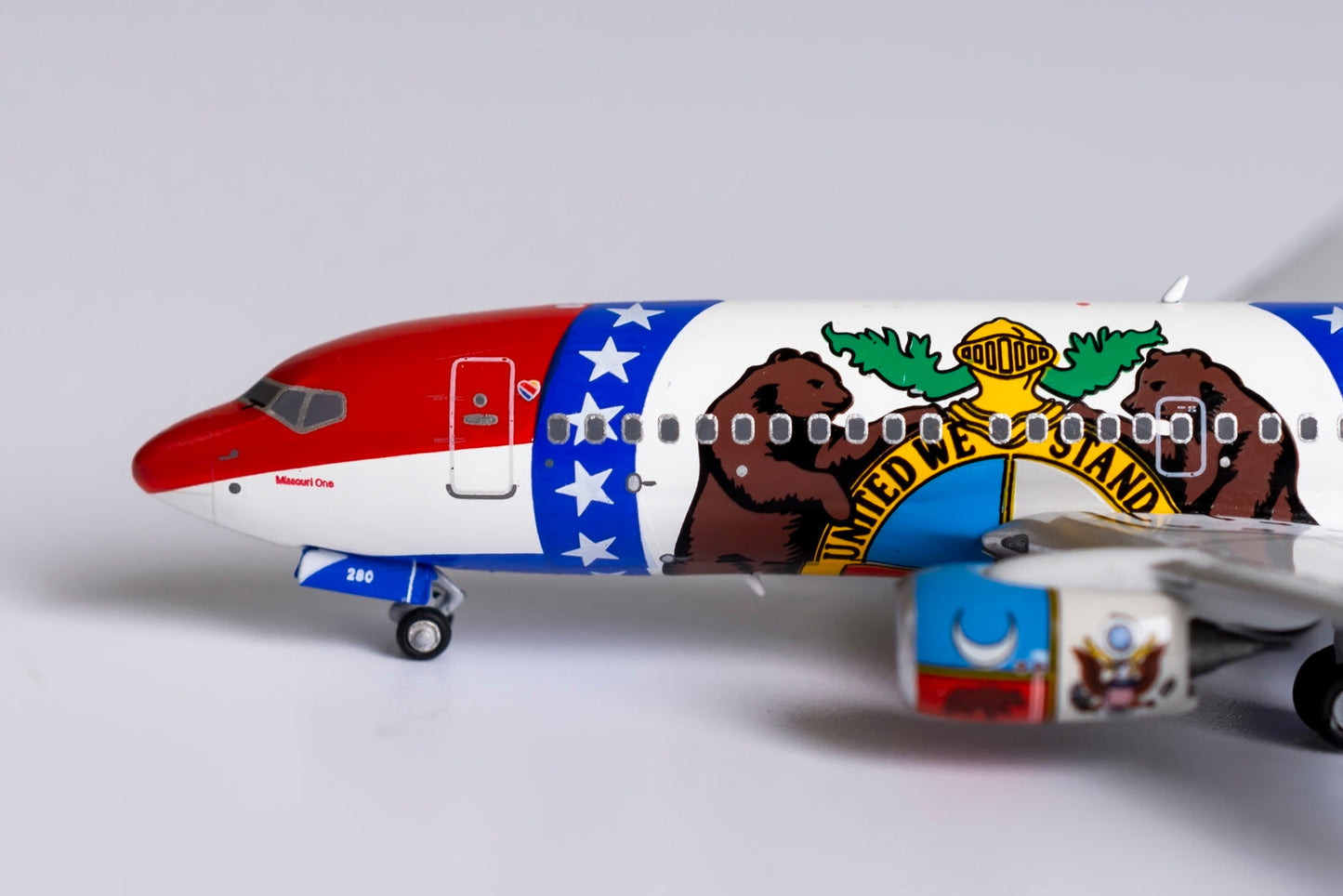 1/400 Southwest Airlines B 737-700/w "Missouri One" NG Models 77016s/d1 *Defective model*