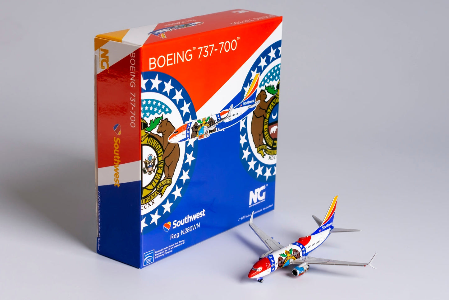 *1/400 Southwest Airlines B 737-700/w "Missouri One" NG Models 77016