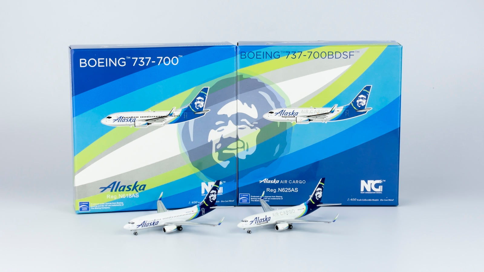 1/400 Alaska Airlines B 737-700/w NG Models 77017 N618AS – Midwest 