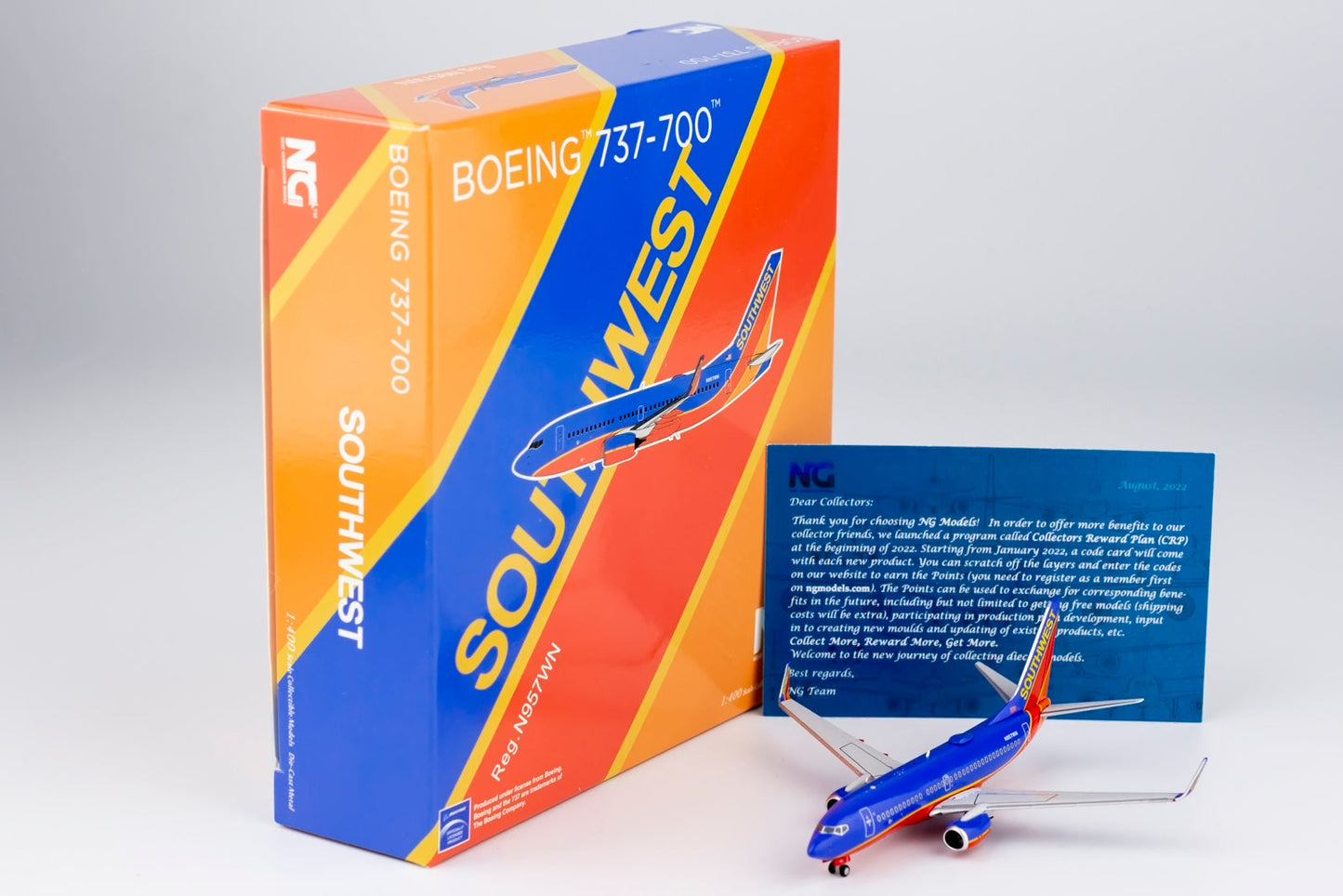 Backorder 1/400 Southwest Airlines B 737-700 NG Models 77023 (Canyon Blue Livery)