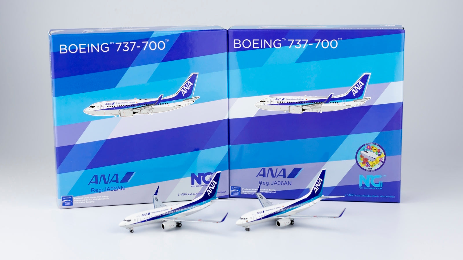 日本卸売り1/400 NG ANA B737-700 JA06AN 退役ロゴ 赤字処分 - 航空機 