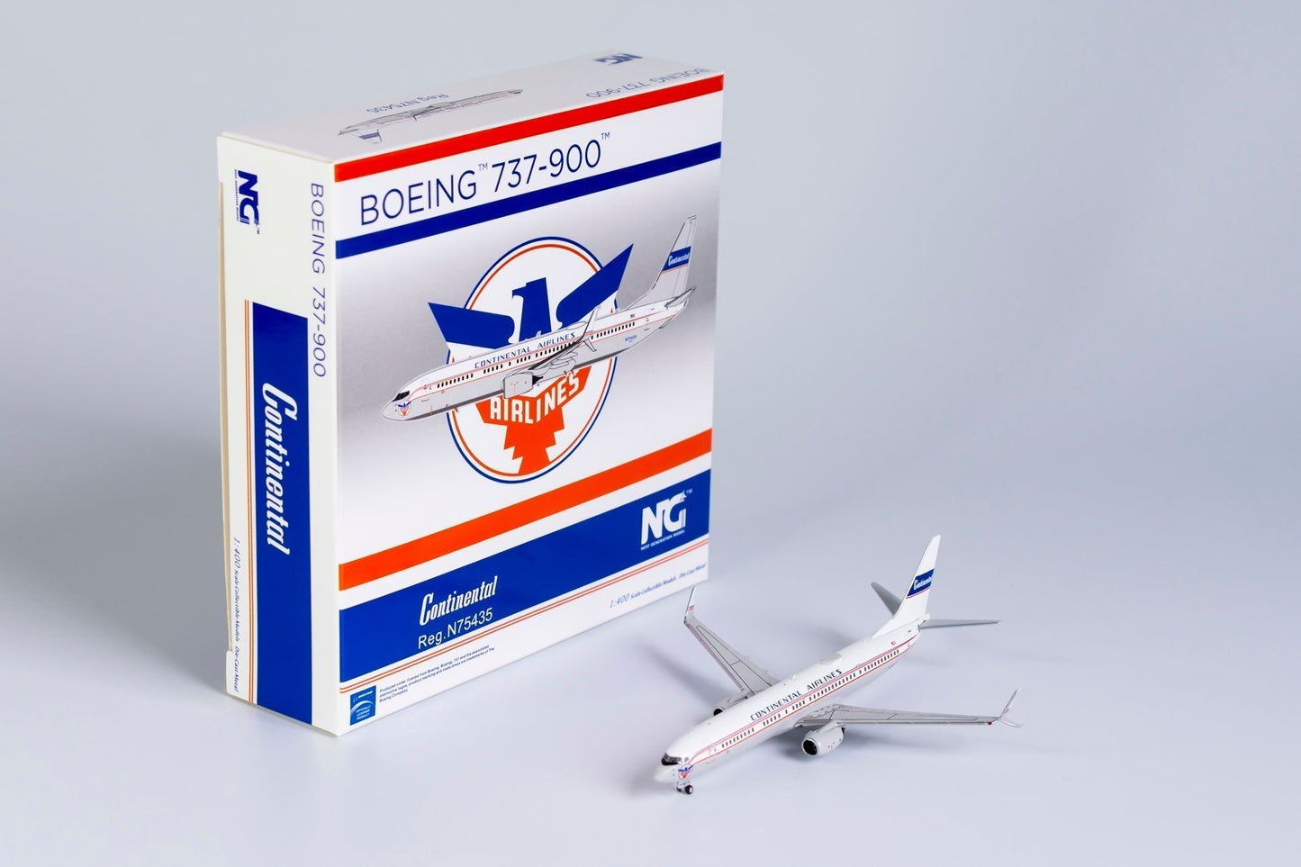 1/400 United Airlines B 737-900ER/w "Retro 75th Anniversary Livery" NG Models 79010 *Has paint cracking on bottom of wing*