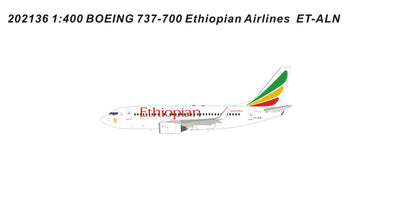 *1/400 Ethiopian Airlines B 737-700WL Panda Models 202136
