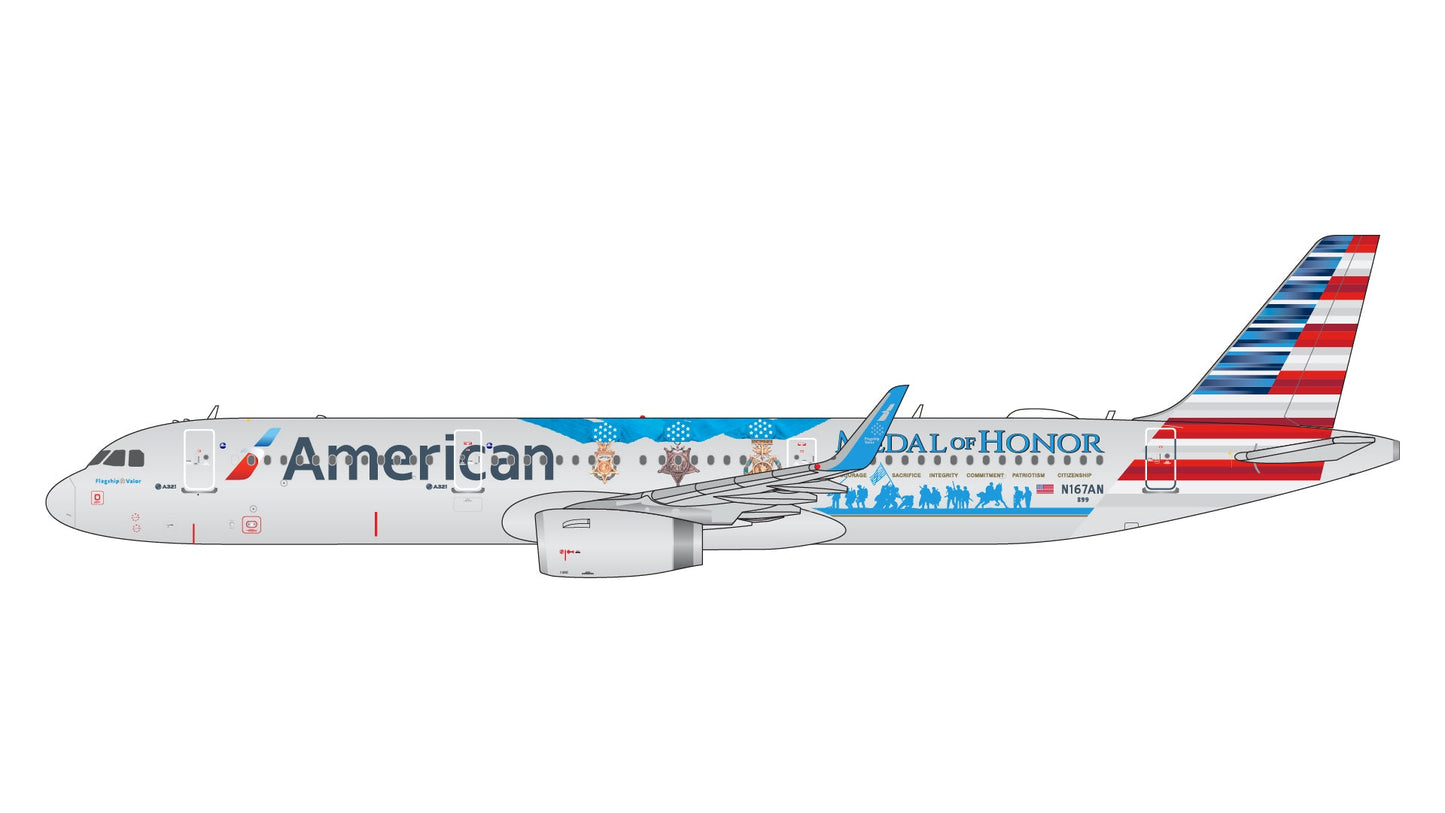 1/400 American Airlines A321 "Flagship Valor"/"Medal of Honor" Gemini Jets GJAAL2139