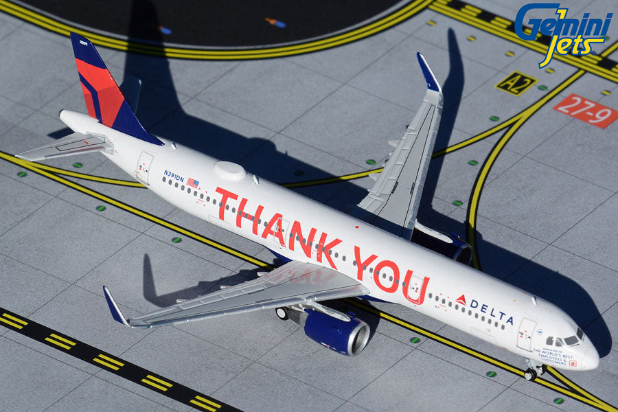 1/400 Delta Airlines A321 "Thank You" Gemini Jets GJDAL1927