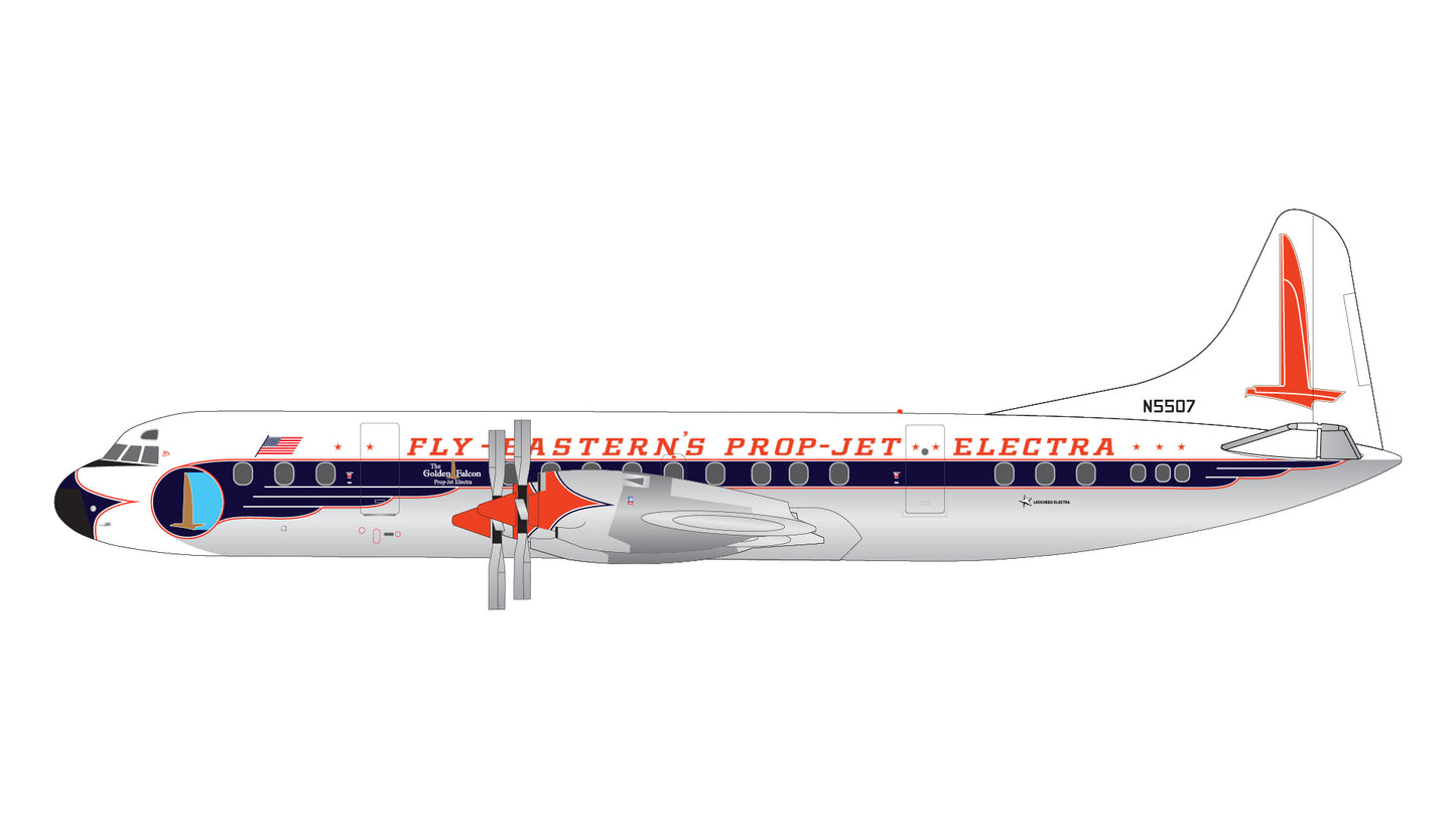 * 1/400 Eastern Air Lines L-188 "Golden Falcon Prop-Jet" Gemini Jets GJEAL2138