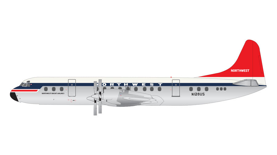 *1/400 Northwest Orient Airlines L-188 *Polished Belly* Gemini Jets GJNWA2125