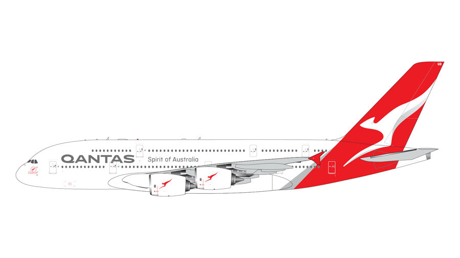 1/400 Qantas Airways A380 Gemini Jets GJQFA2075s/d1 *Defective model and no box*