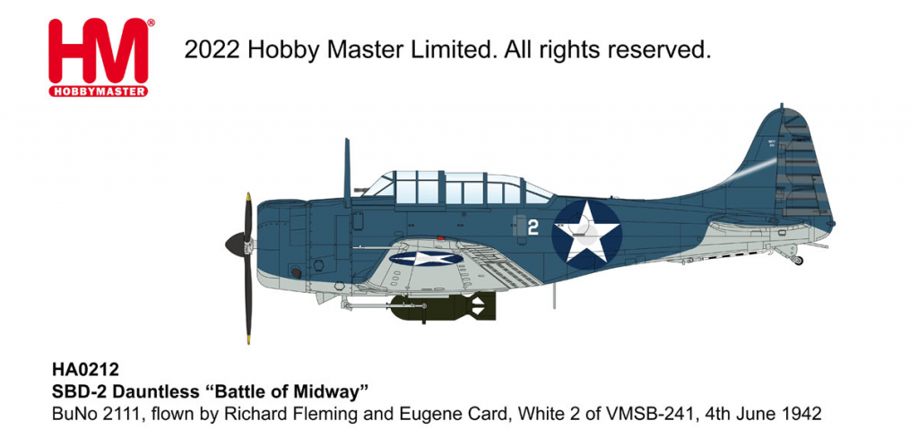 *1/32 US Navy SBD-2 Dauntless Hobby Master HA0212