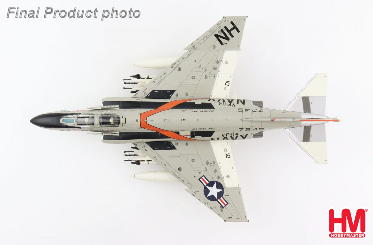 *1/72 US Navy F-4J Phantom II "Mig-21 Killer" VF-114 Aardvarks USS Kitty Hawk 1972 Hobby Master HA19034