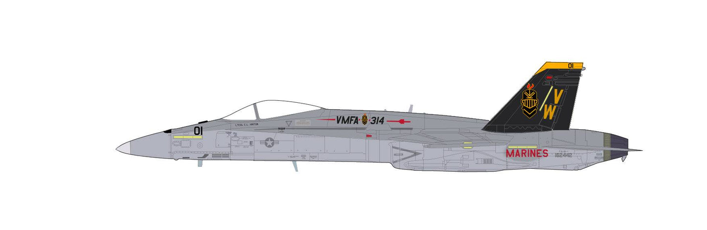 1/72 US Marine Corps F/A-18A Hornet VMFA-314 2019 Hobby Master HA3562