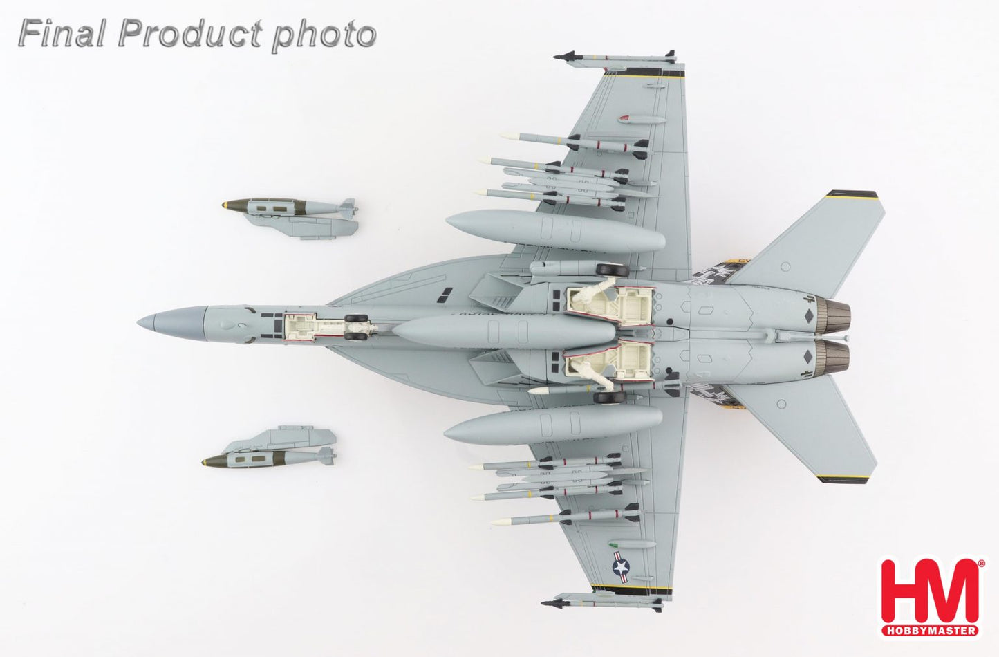 1/72 US Navy F/A-18E Super Hornet VFA-27 "Royal Maces" CVW-5 CAG USS Ronald Reagan Atusgi Air Base 2015 Hobby Master HA5125