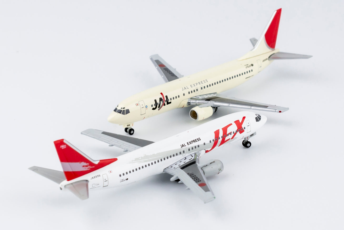 1/400 JAL Express/JEX *Set of two B 737-400 models* Jethut Models JC002