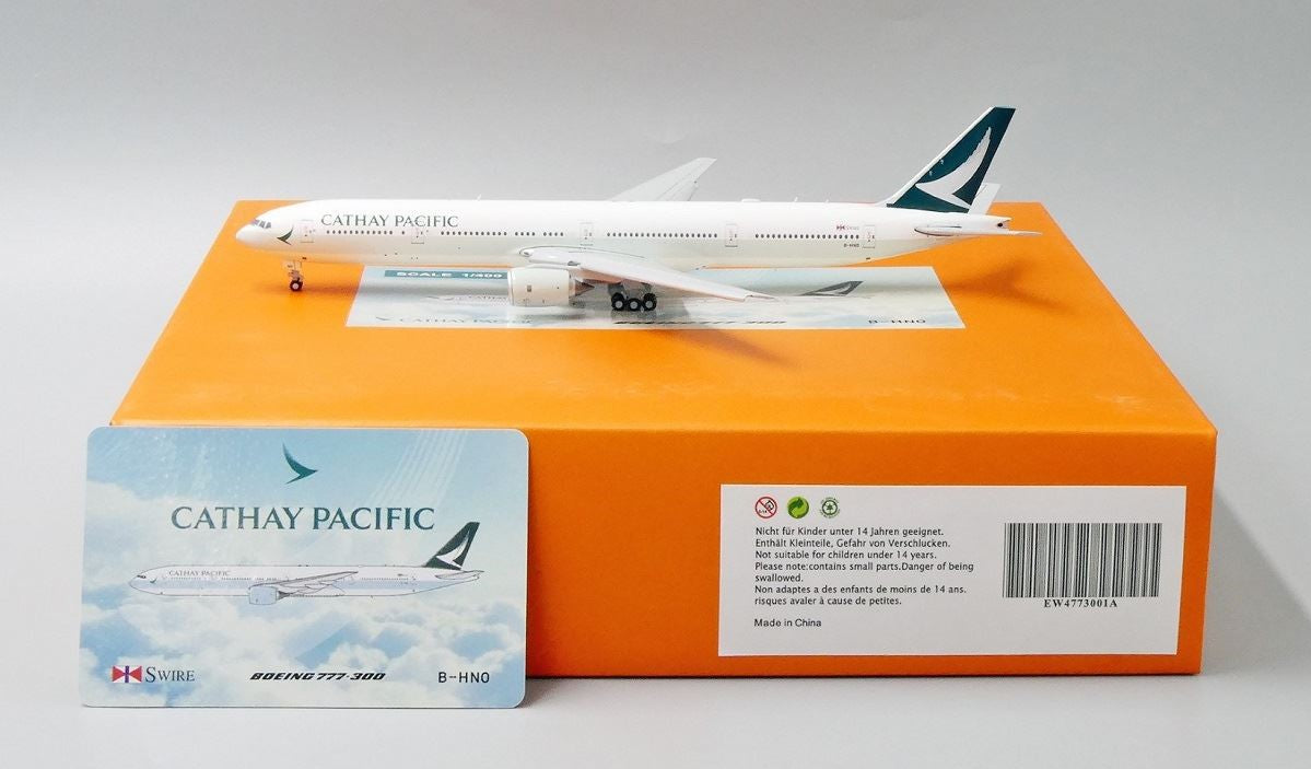 1/400 Cathay Pacific B 777-300 "Real Paint Shop Typo (Paciic instead of Pacific)" *Flaps Down* JC Wings EW4773001A